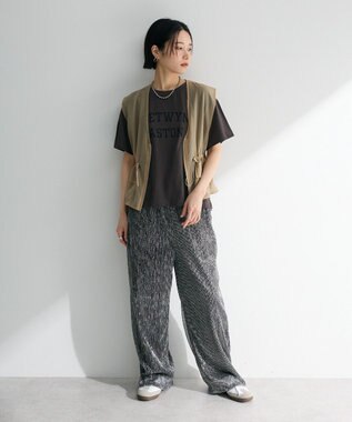 Green Parks 汗染み防止カレッジロゴボックスＴシャツ Charcoal Gray