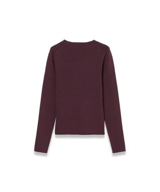 JOSEPH 【洗える】シルクストレッチVネックトップ Maraschino