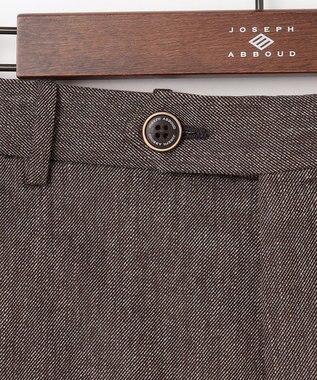 JOSEPH ABBOUD 【キングサイズ・ウエストも伸びる！/暖か起毛裏地付/2WAYストレッチ/ オーガニック】オーガニックコットン ウオーム パンツ ベージュ系