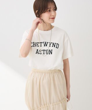 Green Parks 汗染み防止カレッジロゴボックスＴシャツ Charcoal Gray