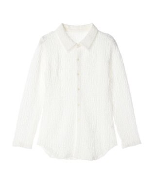 Green Parks AnriettMusee ふくれジャガードシャツ Off White