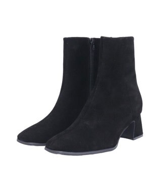 Bridget Birkin 【PARADIS COULEUR】スクエアトウショートブーツ ブラックスウェード