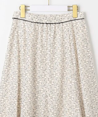 ANY SIS 【洗える】コードレースフレア スカート アイボリベース