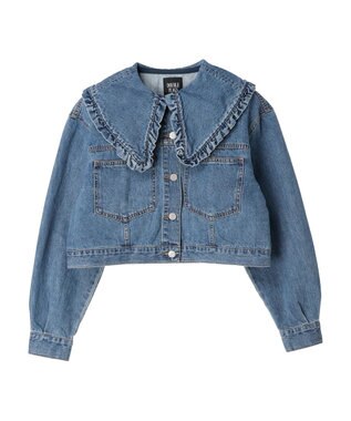 Green Parks ・Ｄｏｕｂｌｅ　Ｆｌａｇｓ　フリルカラーＧジャン Light Indigo