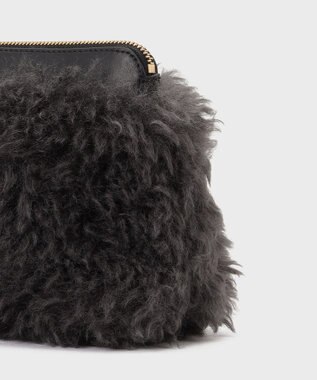 GRACE CONTINENTAL ORSETTO MORBIDO BAG ブラック