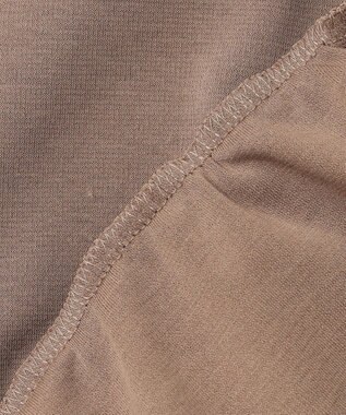 uncrave ダブルフェイスジャージー ドルマンスリーブリブトップス トープ