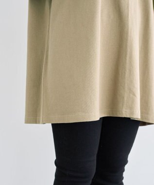 Green Parks 袖サテンドッキングチュニック Khaki