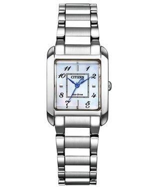 CITIZEN 【タイムレスでエレガントなスクエアモデル】シチズン エル 光発電エコ・ドライブ SQUARE Collection シルバー