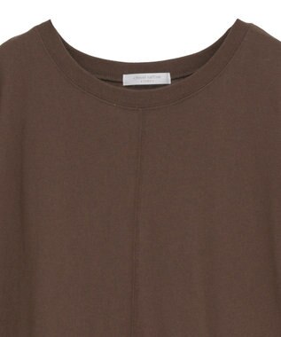 Green Parks 袖サテンドッキングチュニック Brown