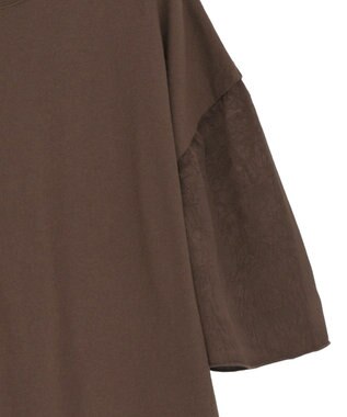 Green Parks 袖サテンドッキングチュニック Brown