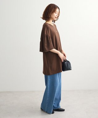 Green Parks 袖サテンドッキングチュニック Brown