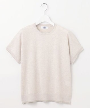 J.PRESS LADIES L 【WEB限定・洗える】Vis/Peスパーク ラメ配色 ニット アイボリー系