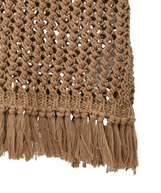 AMERICAN HOLIC 【前後2WAY】フリンジショートベスト Beige