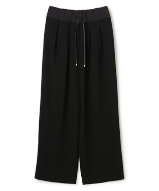 BEIGE， RUE / ドライタッチイージーセミワイドパンツ Black