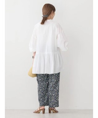 AMERICAN HOLIC サラックール／ＵＶカットティアードブラウス Off White