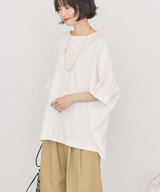 AMERICAN HOLIC 異素材コクーンプルオーバー Off White