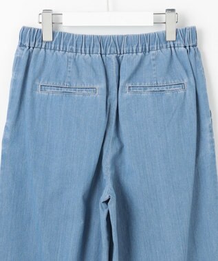 J.PRESS LADIES 【洗える】5ozバージラコンパクト デニム イージーパンツ ユーズド系