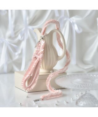 PET PARADISE cherircouture ツイード リボンリード 《ピンク》 ４Ｓ～３Ｓ ピンク