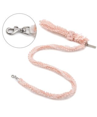 PET PARADISE cherircouture ツイード リボンリード 《ピンク》 ４Ｓ～３Ｓ ピンク