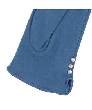 UNBILLION カシュネ cache nez / パールビーズ付きジャージー手袋 ブルー