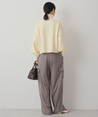 AMERICAN HOLIC ZIPハイネックカーディガン Ivory