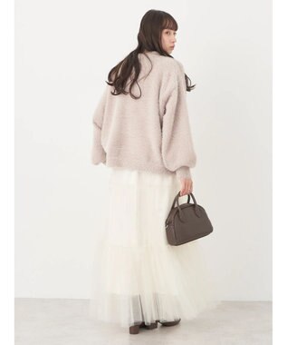 earth music&ecology ロングシャギーハイネックプルオーバー Beige