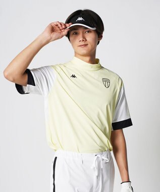 FILA GOLF／marie claire 【Kappa】半袖モックネックシャツ イエロー