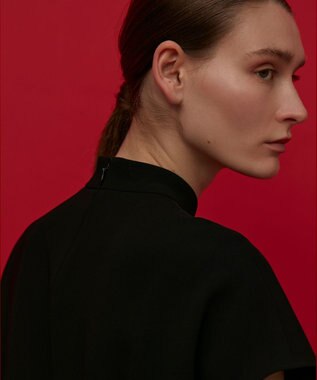 BEIGE， AMELOT / モックネックドレス Black