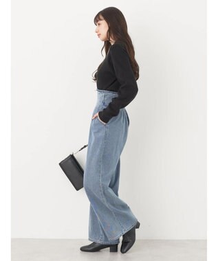 earth music&ecology アンチピリングハイネックプルオーバー Black