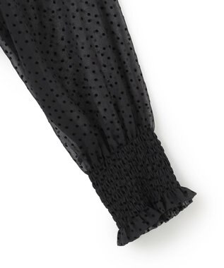 23区 S 【APPLAUDIR】シアードットフロッキー ドレス ブラック系