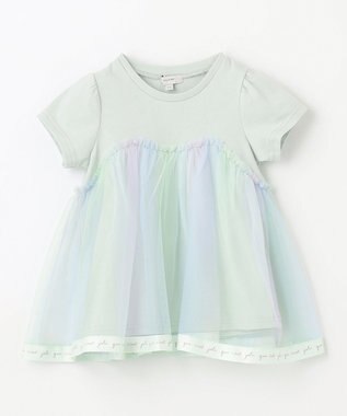 ANY KIDS レインボー チュール チュニック ミント系