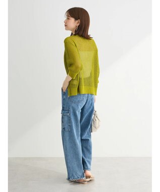 Green Parks Ｚｉｐ付メッシュカーディガン Green