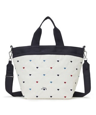 LeSportsac BUCKET TOTE/トリコロールハートエンブロイダリー