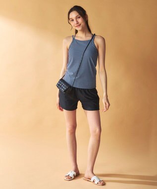 OP／FILA 【ocean pacific】モックネックラッシュガード付き 水着5点セット チェック