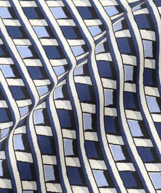 23区 Ratti コラージュプリント スカーフ ブループリント