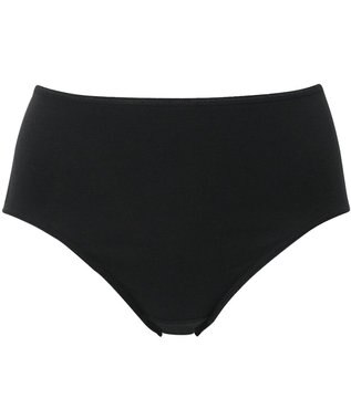 Wing ショーツ 【綿の贅沢 オーガニック】 はきこみ丈ふかめ EC3000 ウイング／ワコール ブラック