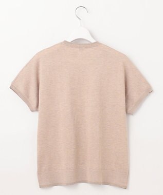 J.PRESS LADIES L 【WEB限定・洗える】Vis/Peスパーク ラメ配色 ニット ベージュ系