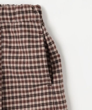 ANY KIDS チェックショートパンツ ブラウン