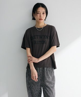 Green Parks 汗染み防止カレッジロゴボックスＴシャツ Charcoal Gray