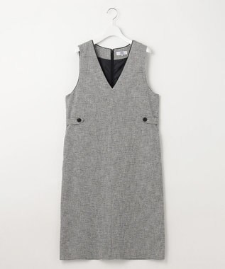 J.PRESS LADIES 【洗える】Calameraリングメッシュ ジャンパースカート モノトーン系