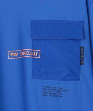 PW CIRCULUS 【MEN】ポケットモックネック ゴルフ スカイブルー系