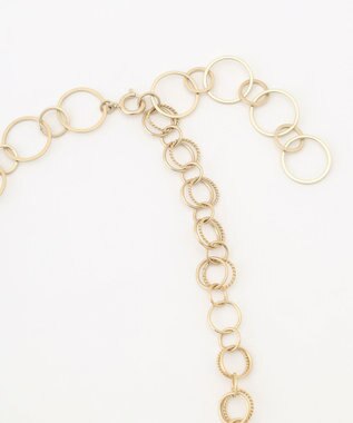 自由区 ハンドメイドサークル ネックレス ゴールド系