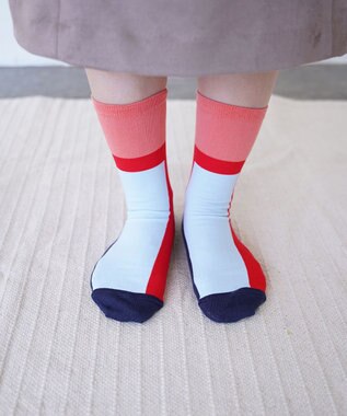 nitorito 【UNISEX】米沢オリジナル柄 oh hori 靴下 pink