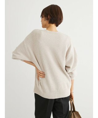 Green Parks ベロアモールニットプルオーバー Beige