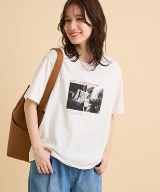 Green Parks アソート柄フォトＴシャツ Red