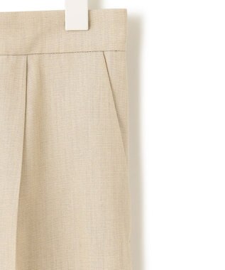 ICB L 【接触冷感・速乾・洗える】T.R.Liプレーンウィーブ ストレートパンツ フラックス系