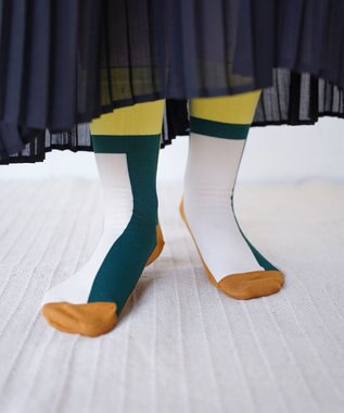 nitorito 【UNISEX】米沢オリジナル柄 oh hori 靴下 yellow