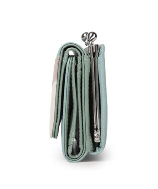 style code 【MERCURYDUO/マーキュリーデュオ】ダイアナ　トリコカラー口金ミニ財布 ミント