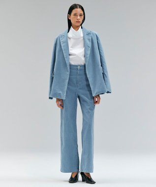 BEIGE， 【FUDGE 10月号掲載】BANGS / コットンコーデュロイテーラードジャケット L.Indigo