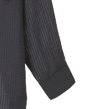 AMERICAN HOLIC シャドーストライプオーバーシャツ Charcoal Gray